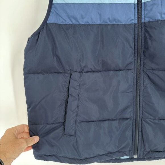 Penguin NWT Men’s Greyson Yukon Ultralight Puffer Vest Mens XL Blue Stripe Retro - Picture 8 of 9